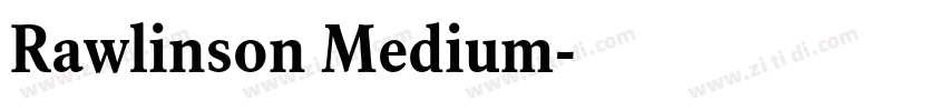 Rawlinson Medium字体转换